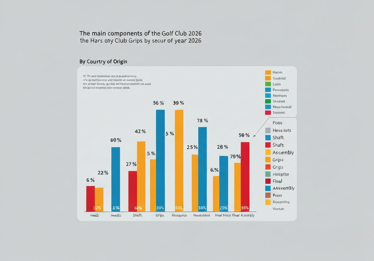 Infographic: TaylorMade club component manufacturing distribution by country 2026