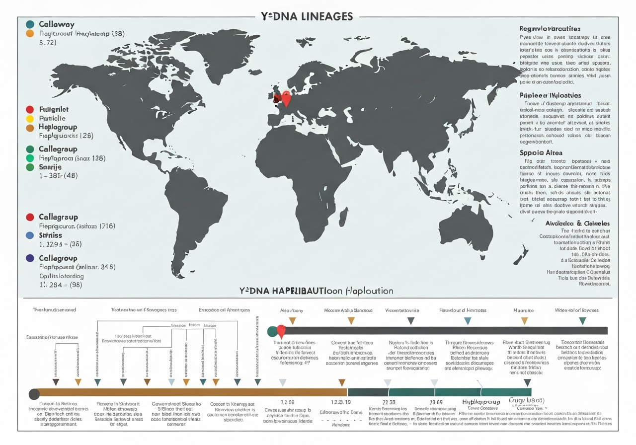 Is Callaway an Irish Name? The Fascinating History Revealed! (2026) 2 DNA haplogroup map for the Callaway surname
