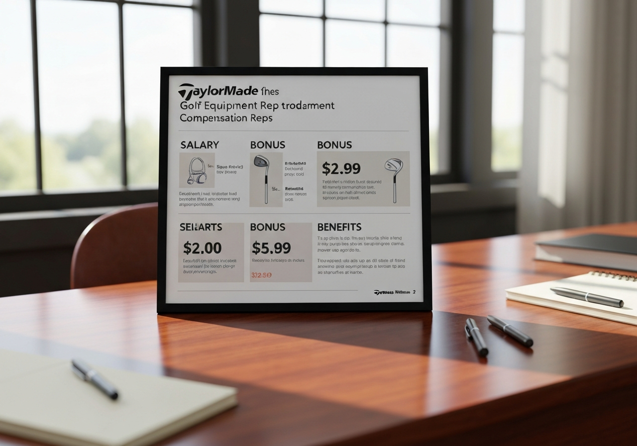 Salary and benefits breakdown for TaylorMade sales representatives