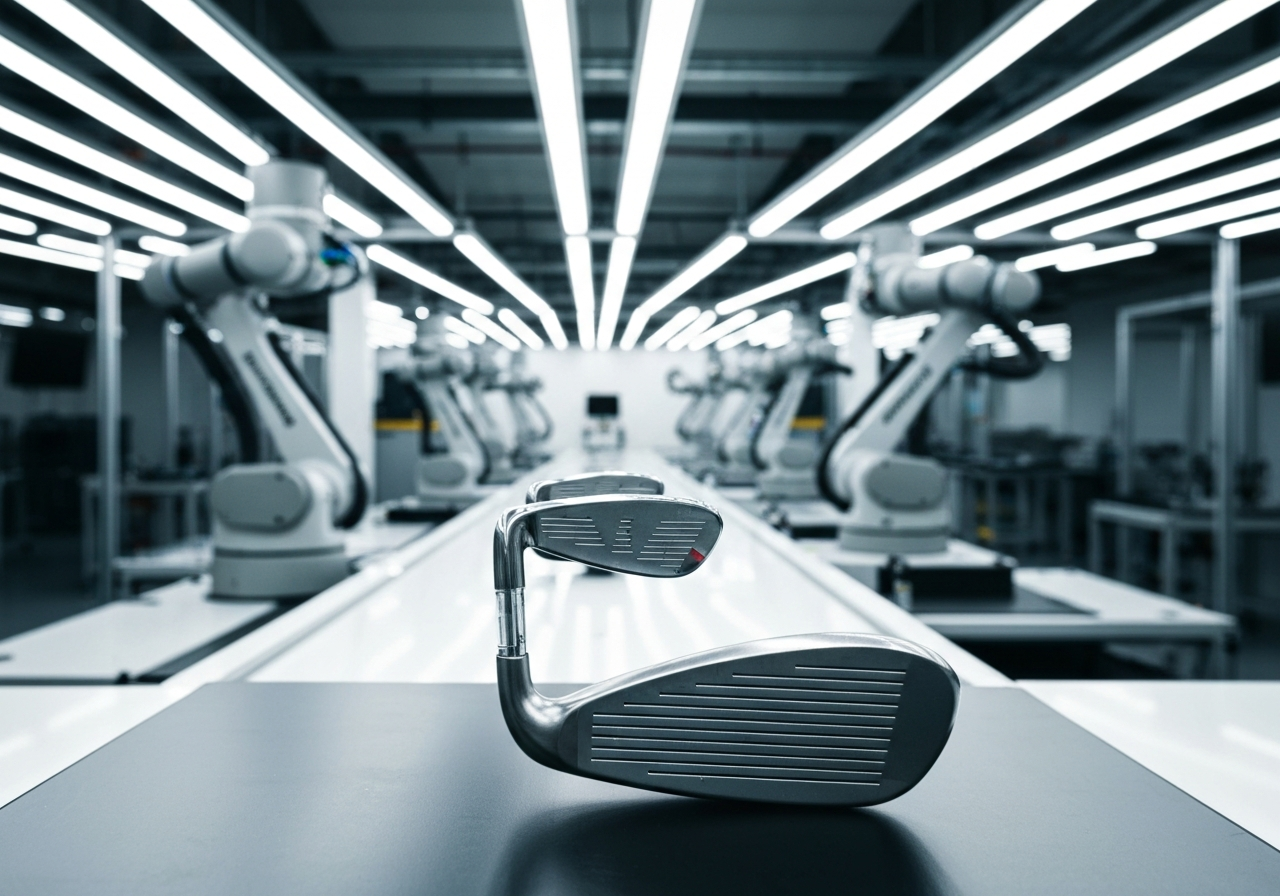 Where Are TaylorMade Golf Clubs Made? Manufacturing Secrets Revealed (2026) 1 TaylorMade factory interior with robots and technicians inspecting golf club heads