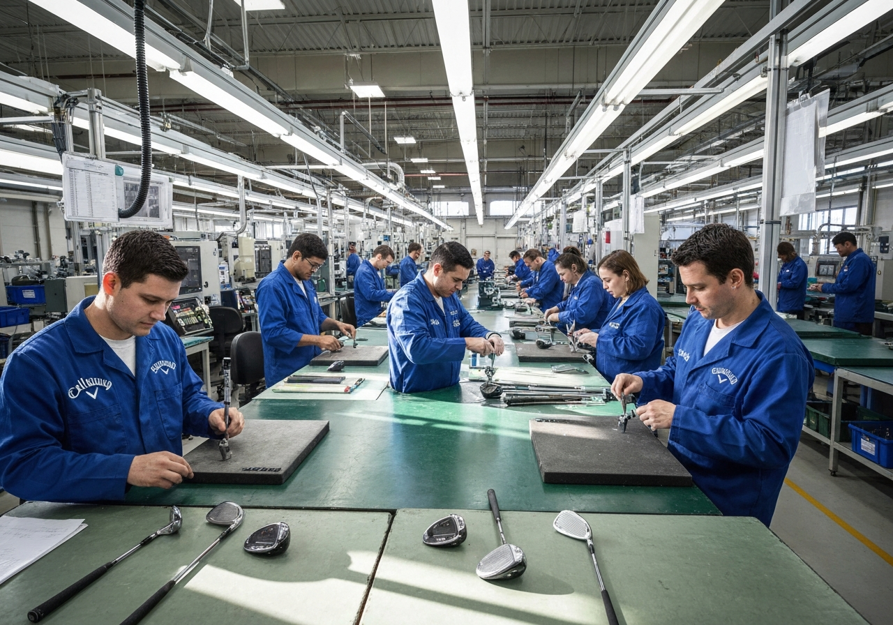 Callaway Golf Chicopee manufacturing facility club assembly