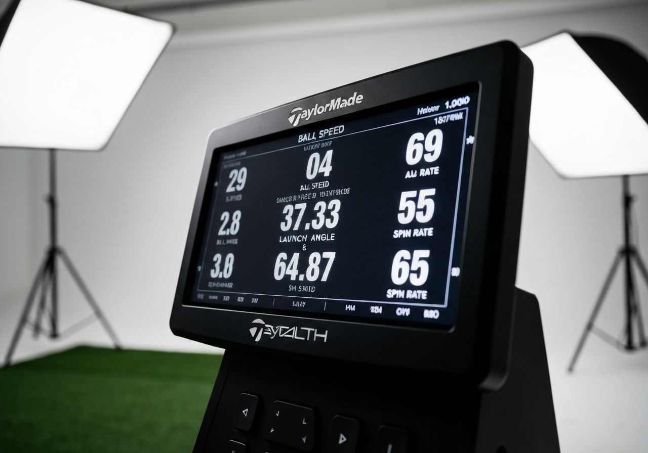 Launch monitor data readout for TaylorMade Stealth Driver test shots