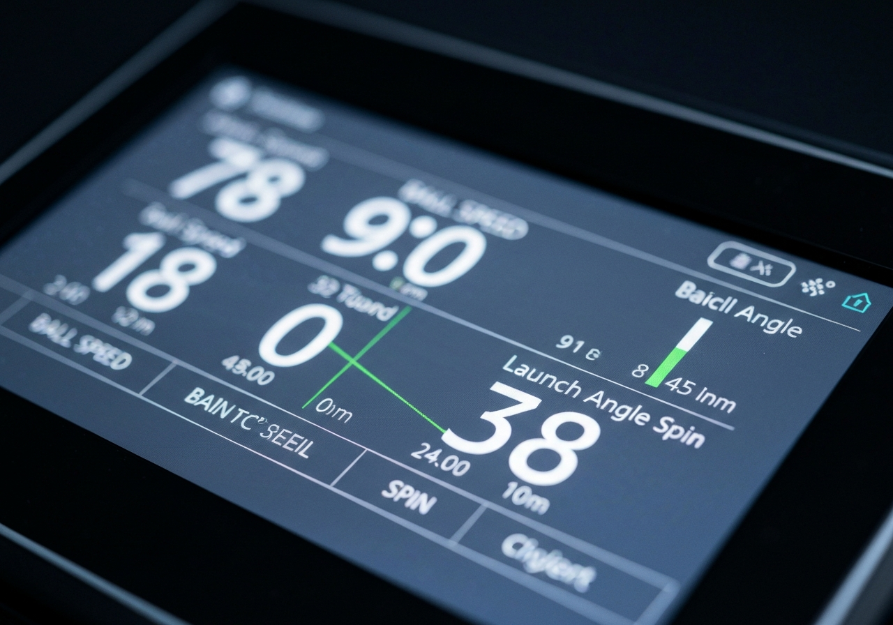 Launch monitor readout for Callaway Apex 21 7âiron