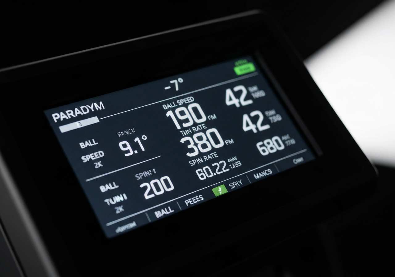Launch monitor data for Callaway Paradym 7âiron