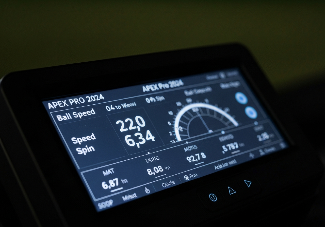 Launch monitor readout for Callaway Apex Pro 2024