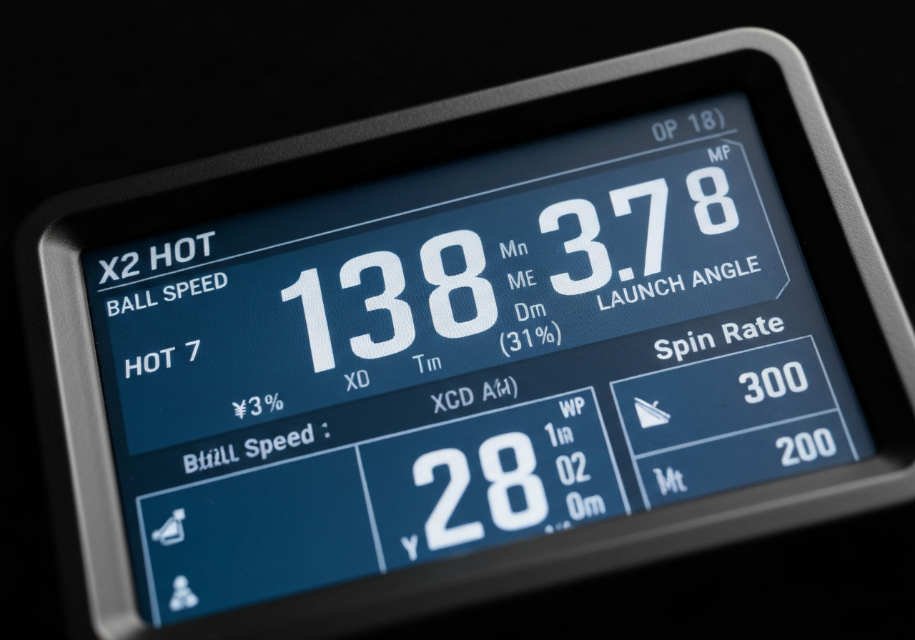 Launch monitor data for Callaway X2 Hot 7âiron