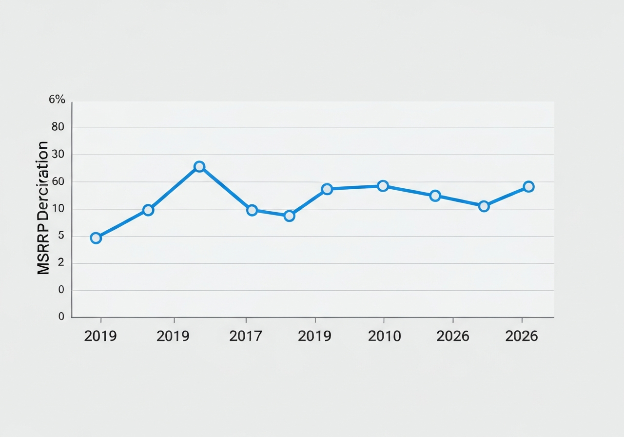 Depreciation curve of TaylorMade M5 price over time