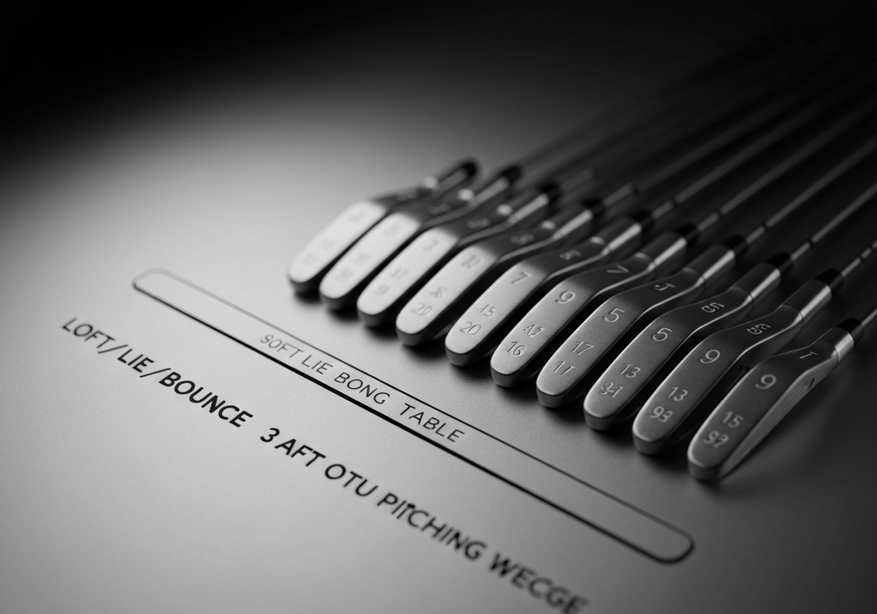 Table of Callaway X Forged loft, lie, and bounce angles for each iron