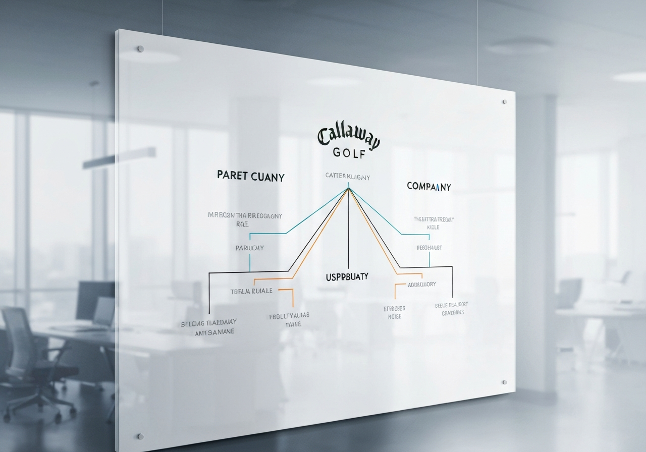 Organizational chart of Callaway Golf as of 2026, highlighting independent status
