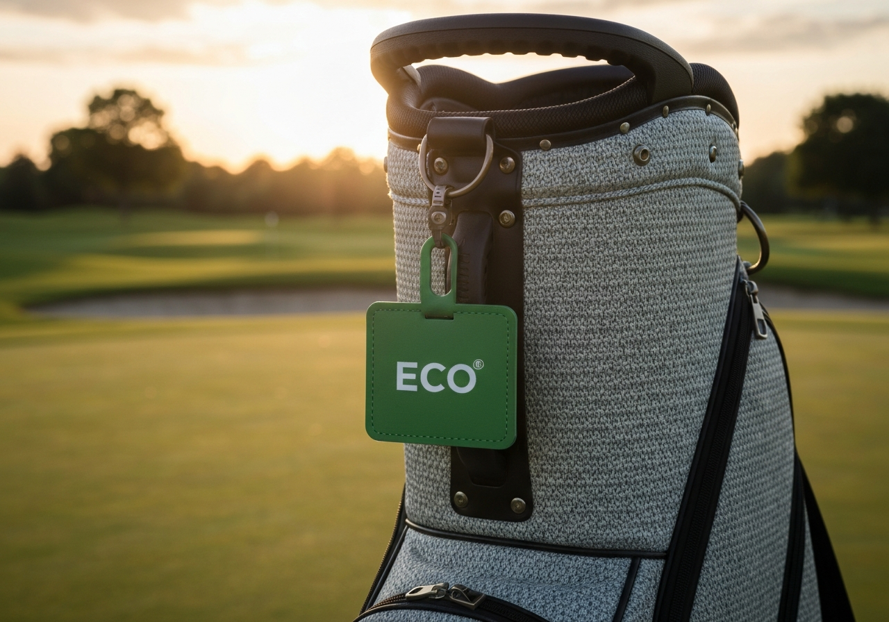 eco friendly golf bag made from recycled materials