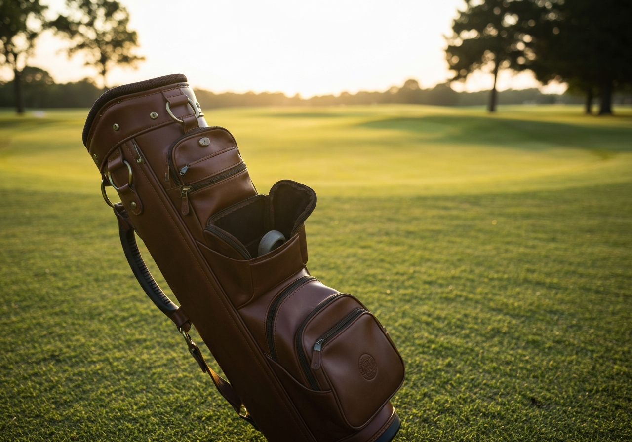 How to Carry Golf Bags on a 4 Seater Golf Cart: Practical Guide (2026) 2 Organized golf bag with pouches on a cart