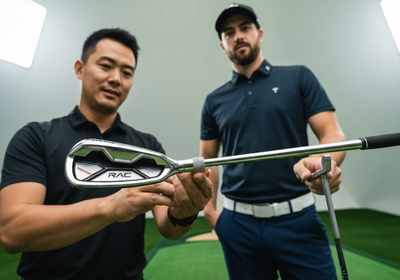 Custom fitting session for Taylormade RAC iron shafts