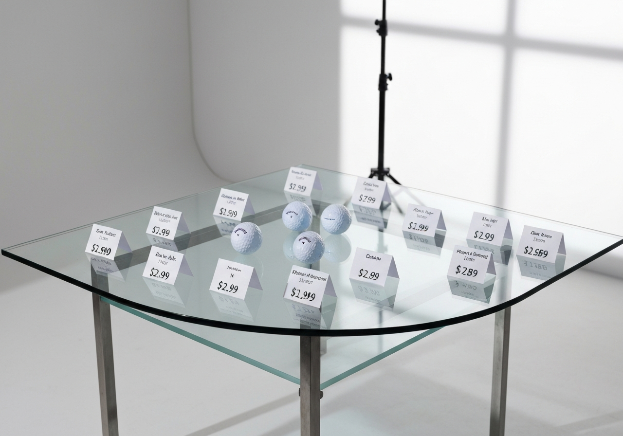 Price comparison table of Callaway Max golf ball vs. competitors
