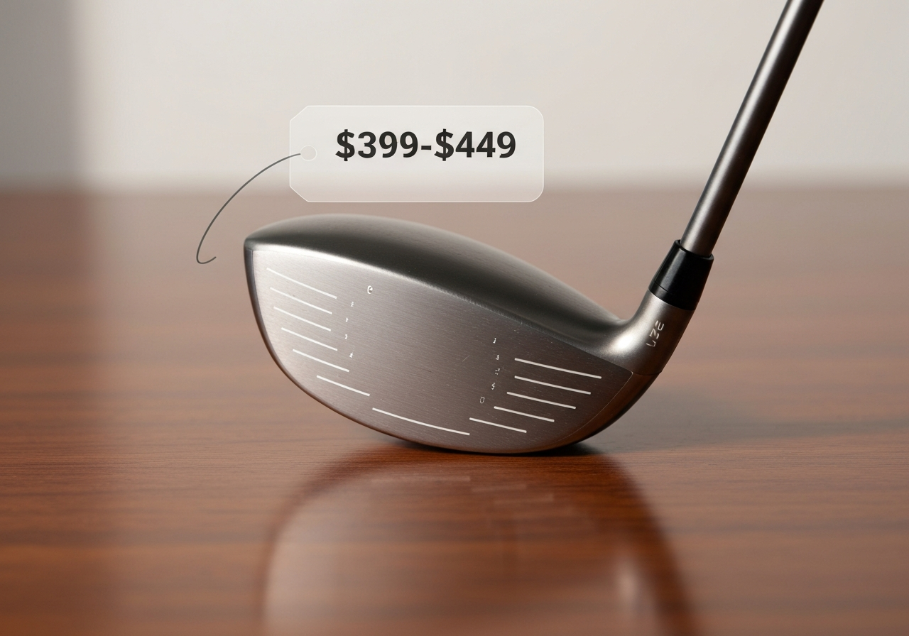 Price tag showing Caddymatic Golf Pro Lite price range $199â$229