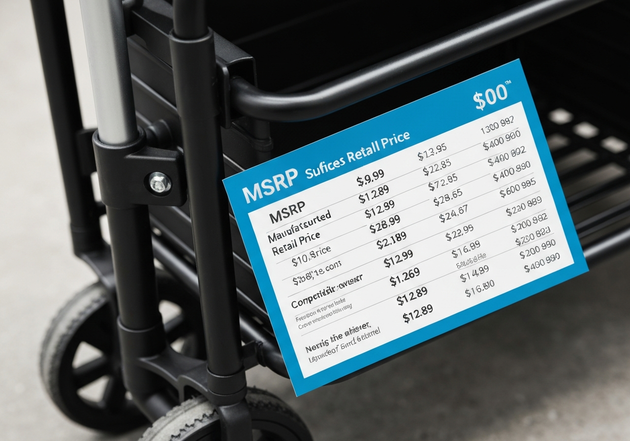 Price comparison chart for Dunlop 4 wheel trolley 2026