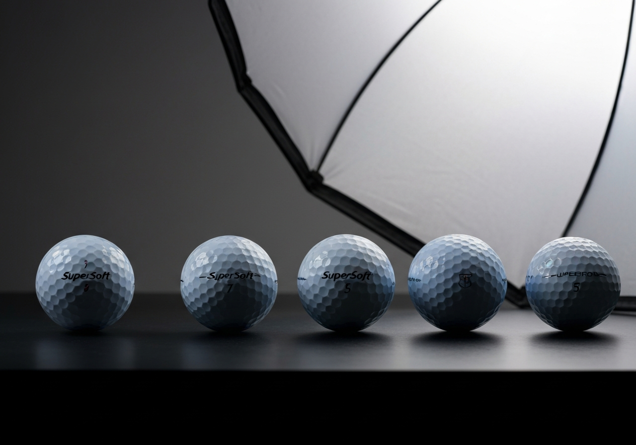 Comparison table of Callaway Supersoft vs Srixon Soft Feel, Bridgestone e6, TaylorMade Soft Response