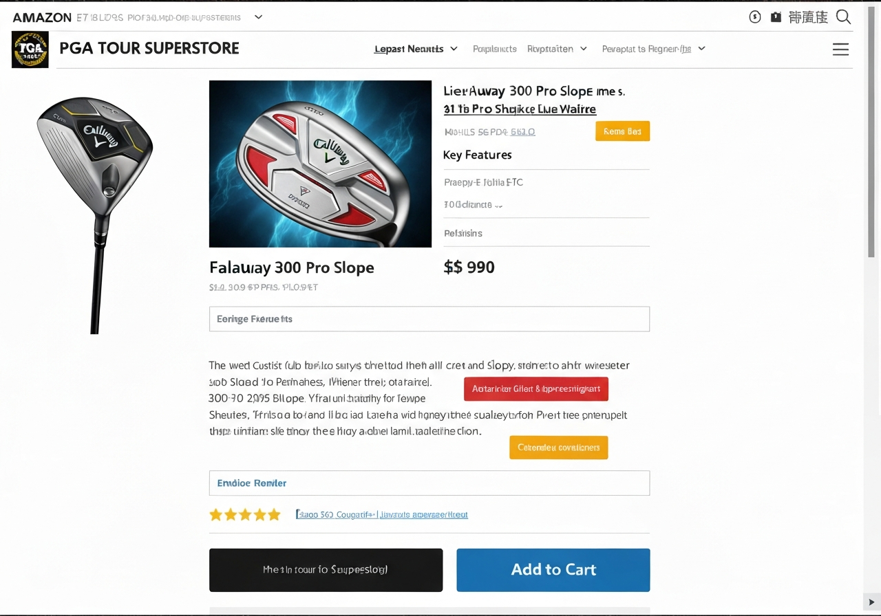 Callaway Rangefinders: Who Makes Them? (2026) 2 Online retail page for Callaway 300 Pro Slope rangefinder with pricing and availability