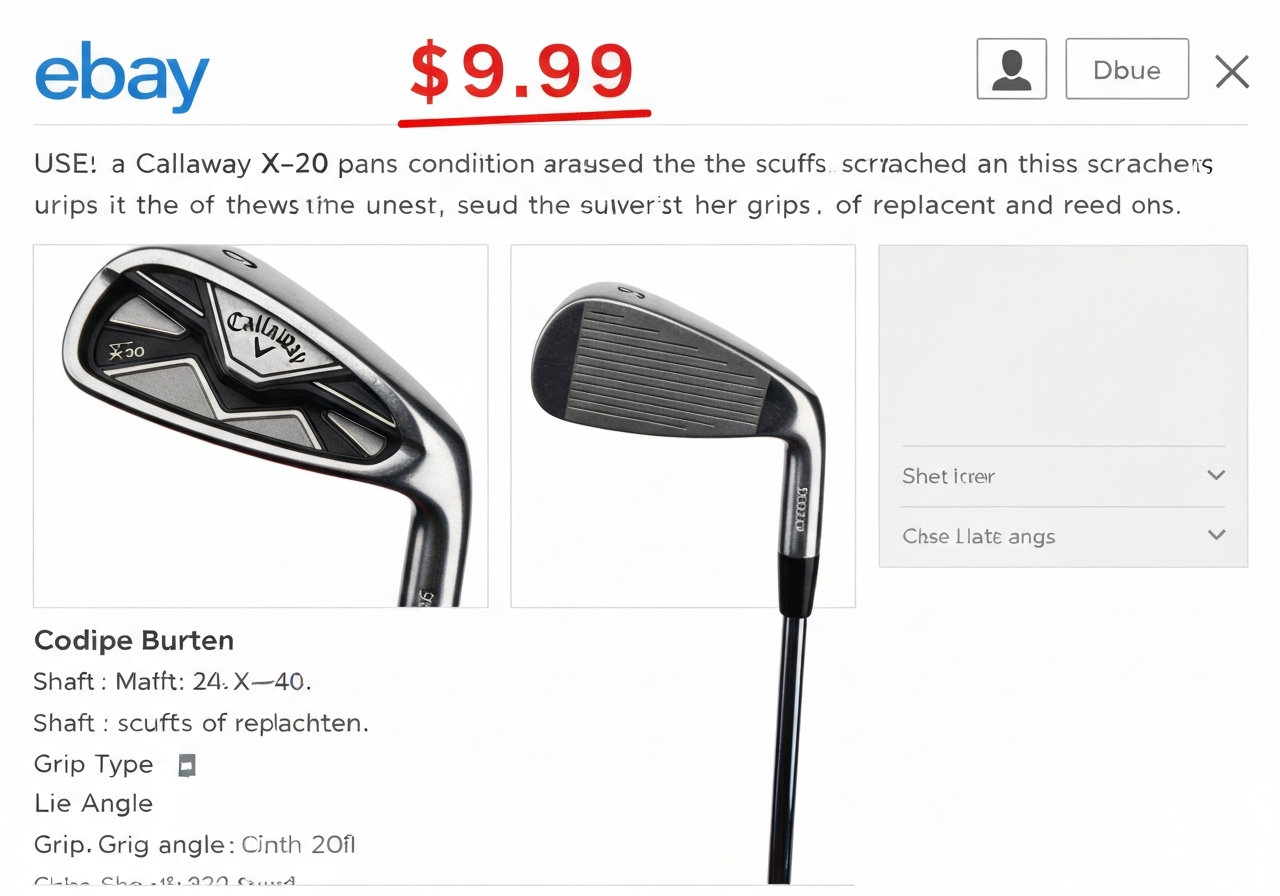 eBay used Callaway X-20 iron set
