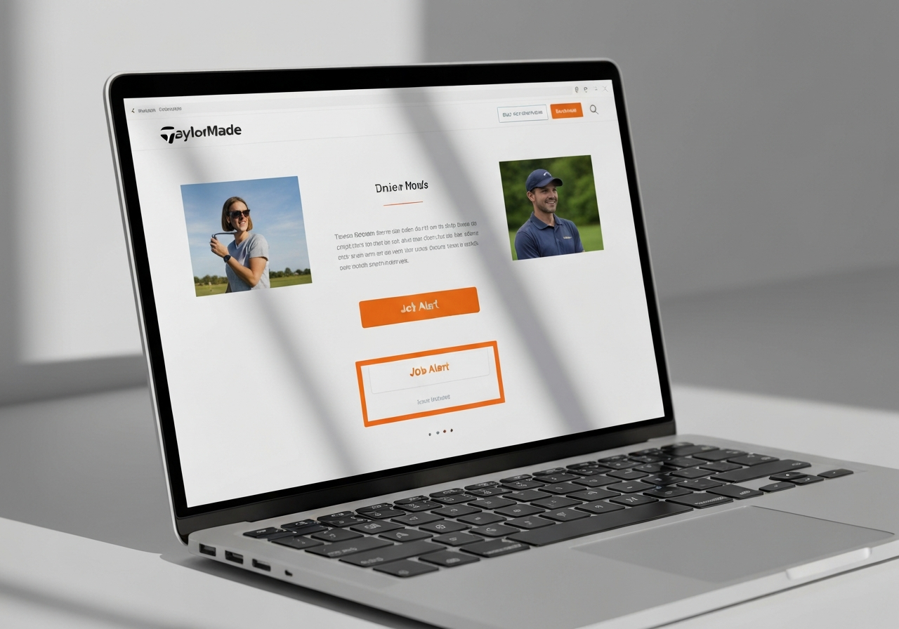 TaylorMade careers portal job alert feature