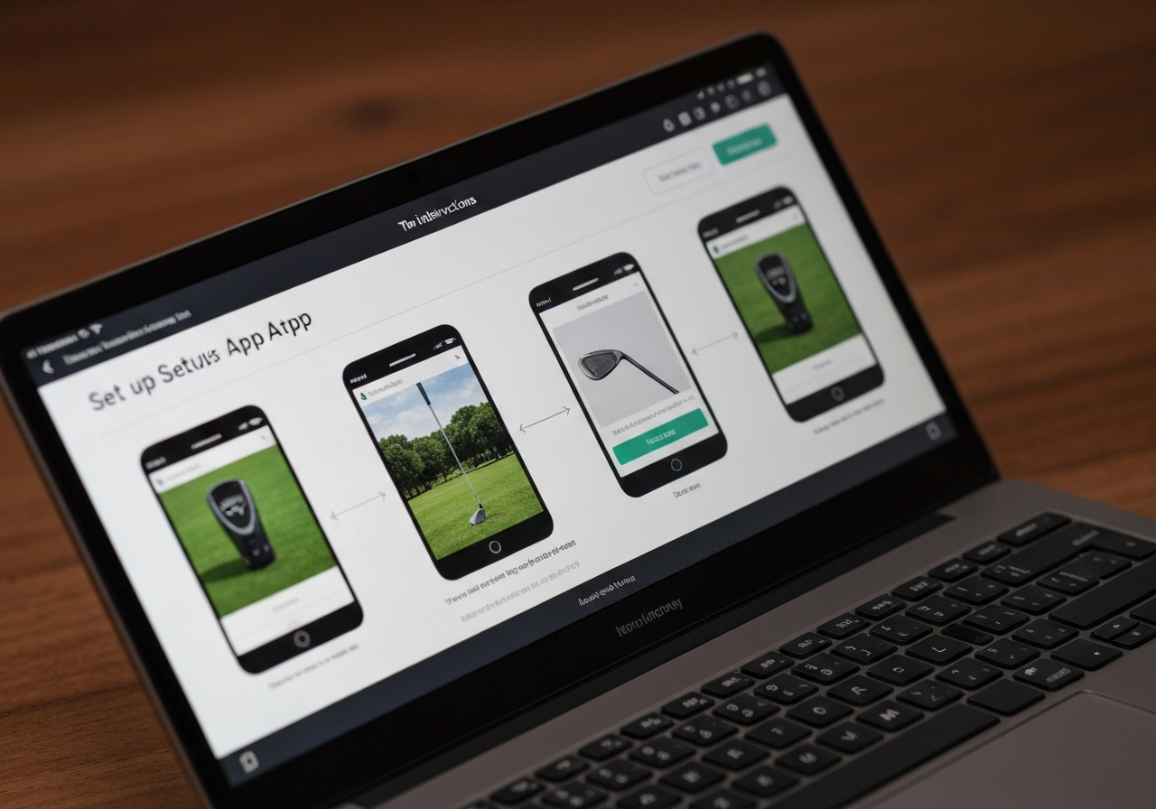 Callaway support webpage displaying the latest firmware version for the 200 rangefinder