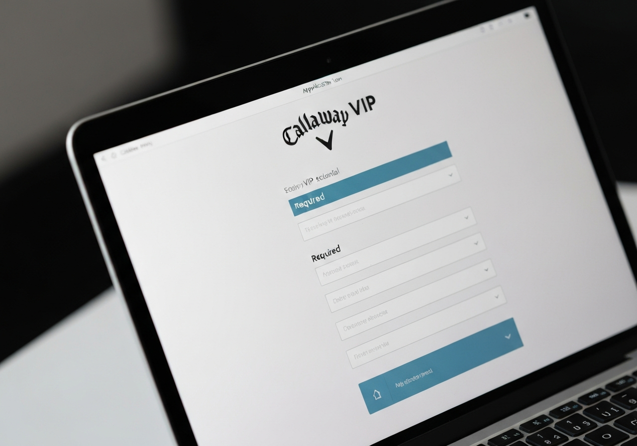 Callaway VIP application form screenshot
