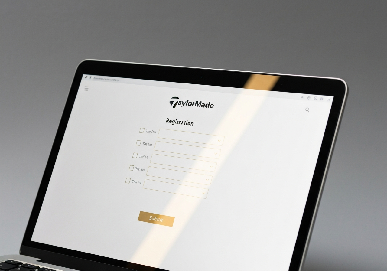 How to Register TaylorMade Clubs: Easy Guide (2026) 1 TaylorMade online registration form screenshot