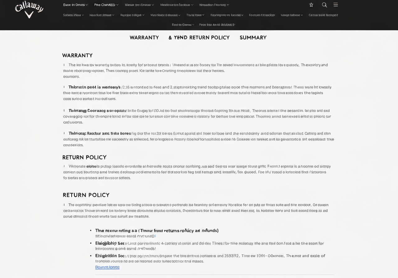 Is Callaway Pre Owned Owned by Callaway? The Facts! (2026) 2 Callaway Pre Owned warranty and return policy details