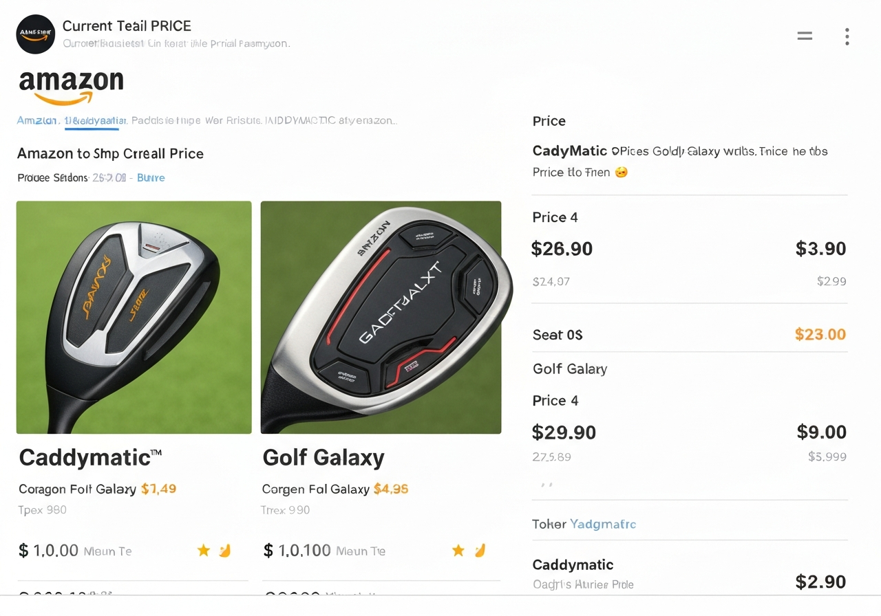Price comparison of Caddymatic golf trolley across major retailers