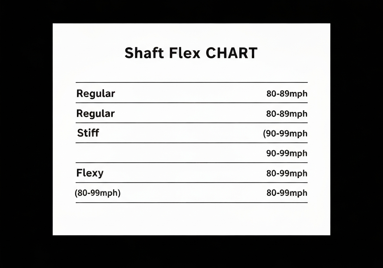Callaway Strata shaft flex swing speed chart 2026