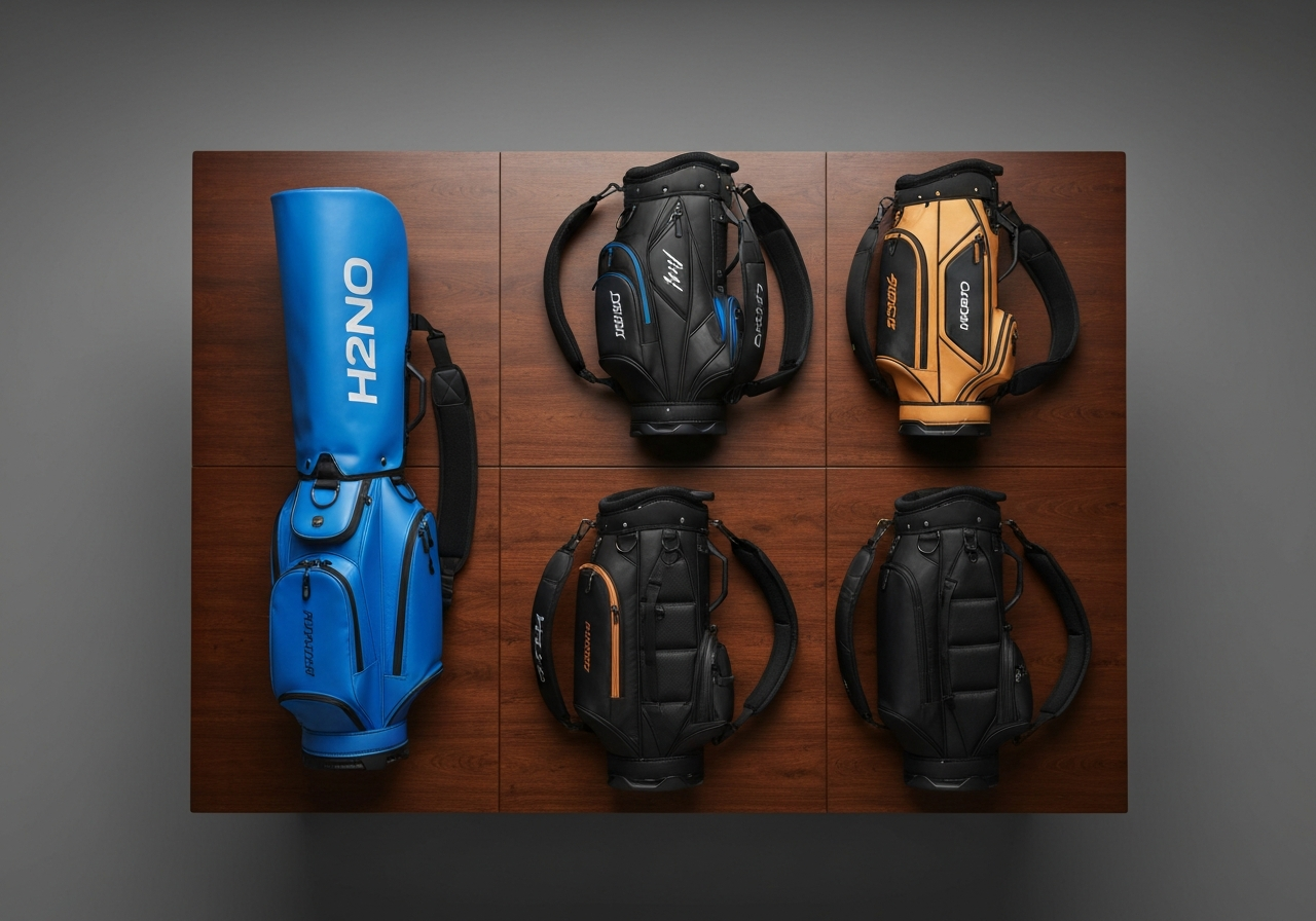 Comparison table of H2NO Cart Bag, Stitch SL4, and Callaway Hyperlite