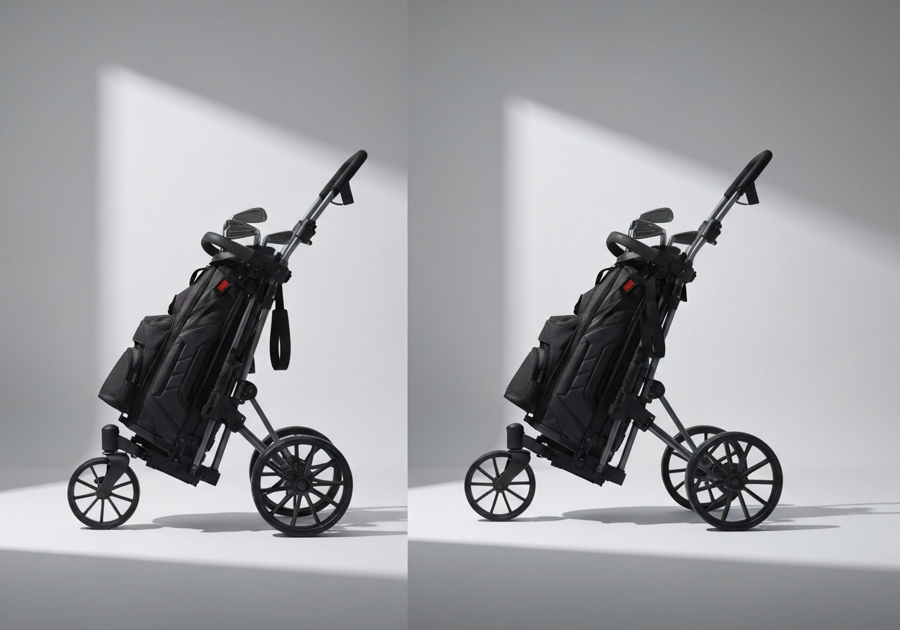 Big Max IQ 360 Push Golf Trolley Review: Versatile and Reliable (2026) 2 Big Max IQ 360 folded and unfolded positions