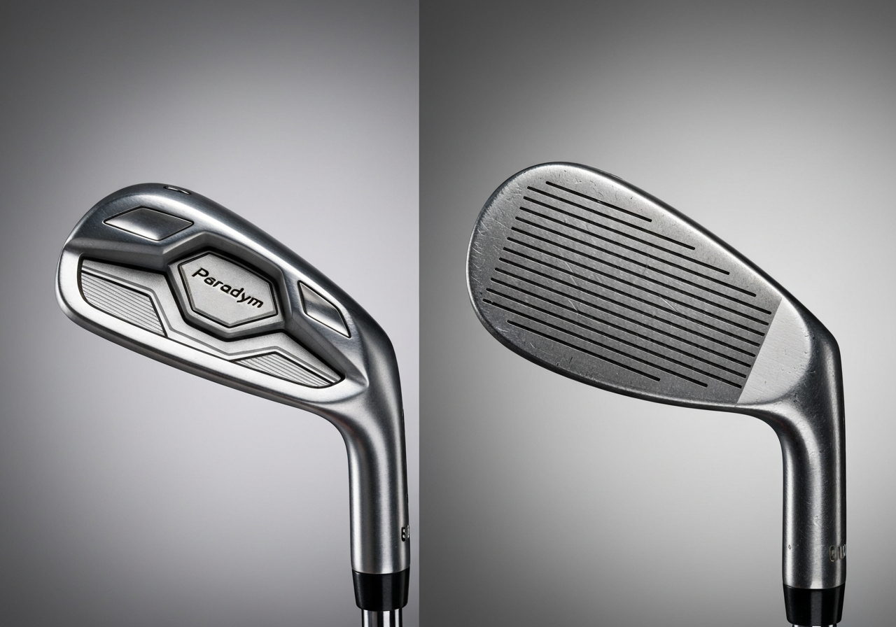 Comparison of new vs. used Callaway Paradym iron head