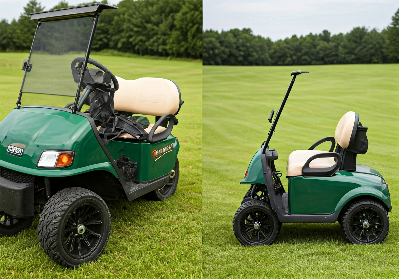 Folded size comparison: Power Bug Sport X vs Motocaddy M3 Pro