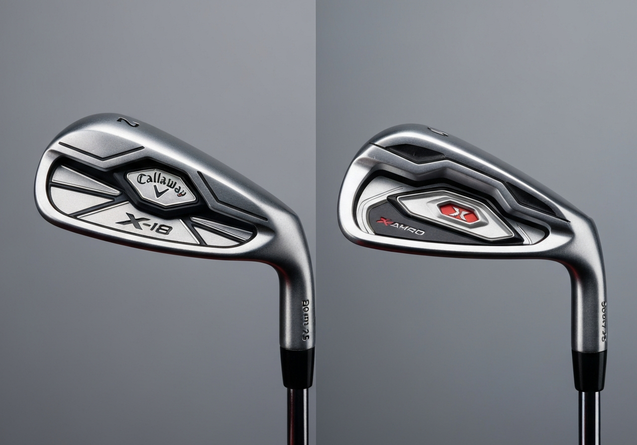 Are Callaway X-18 Irons Still Good? Comprehensive Guide 1 Callaway X-18 vs modern iron sole width comparison
