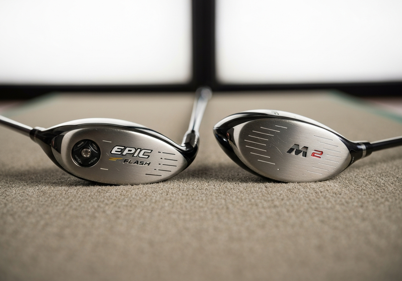When Did TaylorMade M2 Come Out? A Look Back in Time (2026) 2 TaylorMade M2 driver vs Callaway Epic Flash driver comparison image