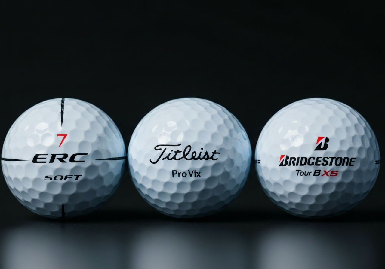 Is the Callaway ERC Soft a Good Ball? Comprehensive Review (2026) 2 Four premium golf balls compared: ERC Soft, Pro V1x, Tour B XS, ZâStar XV