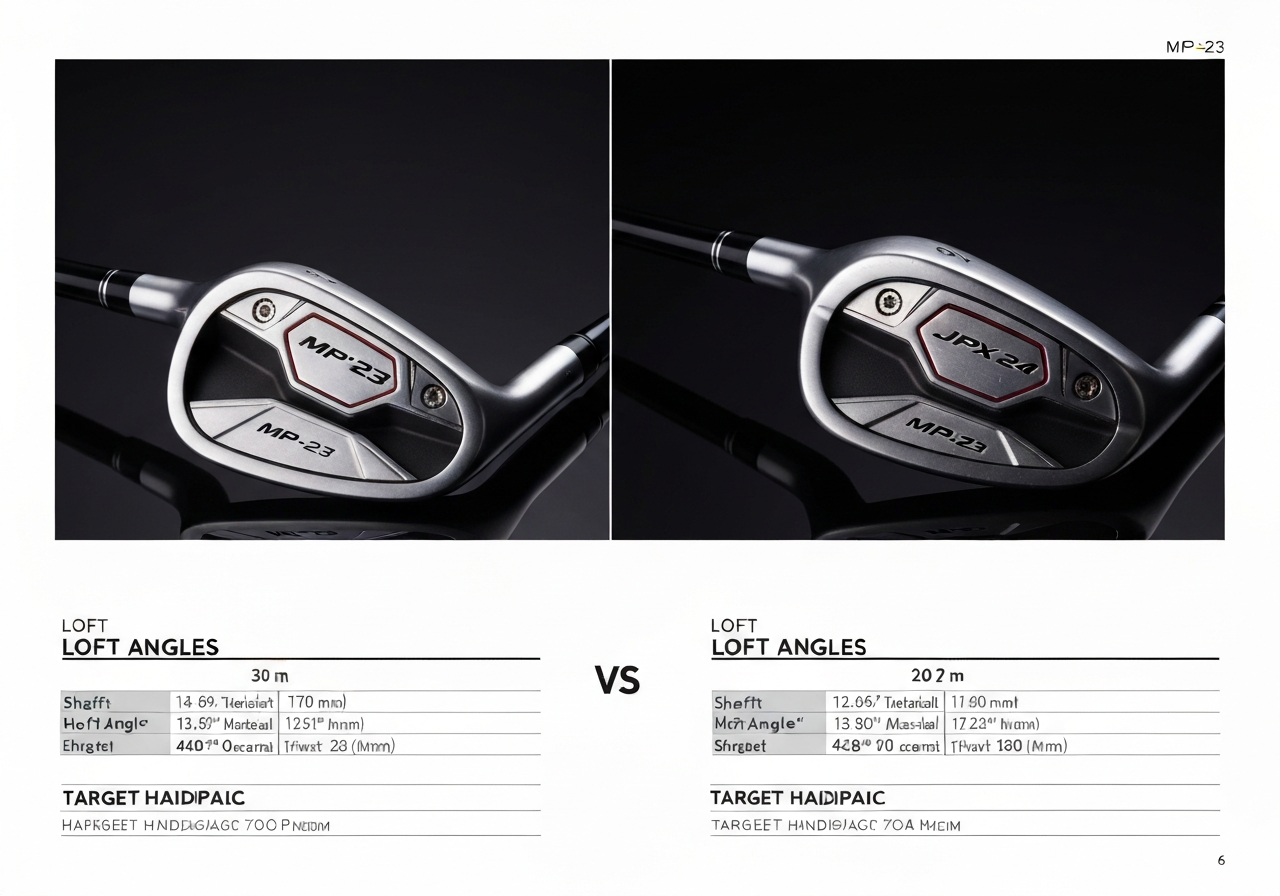 Mizuno MP-23 vs JPX 24 specification comparison 2026