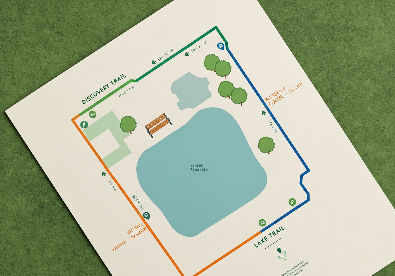 Map of petâfriendly trails at Callaway Gardens