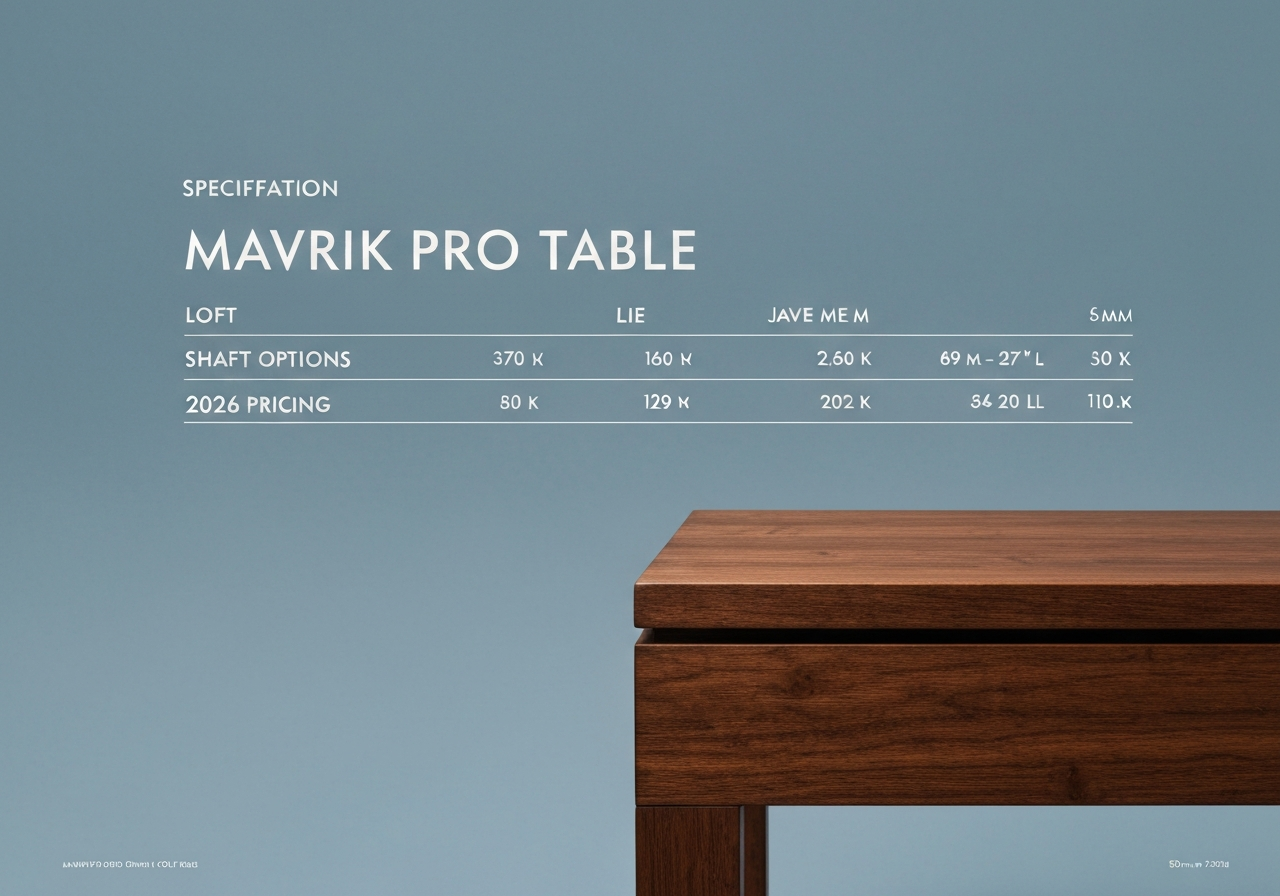 Are Callaway Mavrik Pro Irons Forged? Detailed Review (2026) 1 Mavrik Pro irons specifications table 2026