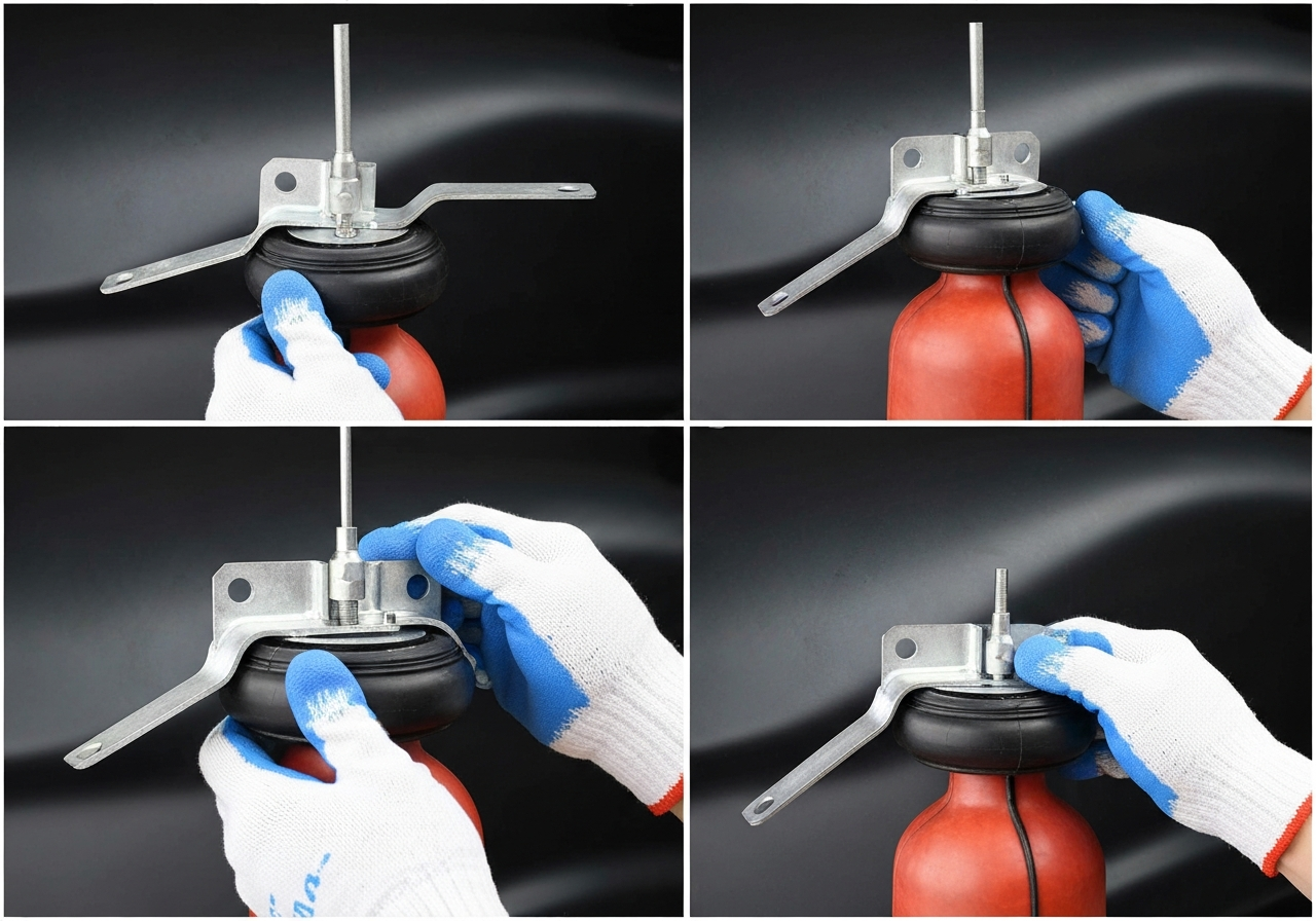 How to Install Air Bag Suspension on a Golf Cart: Step-by-Step DIY Guide (2026) 1 Installing air bag bracket on golf cart frame