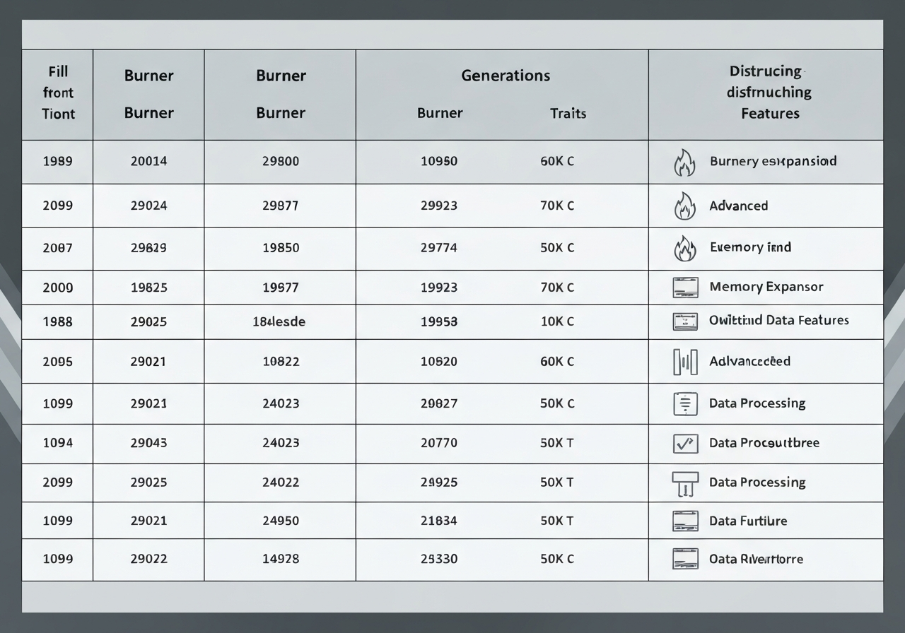 How Old Is the Taylormade Burner Driver? (2026) â Age, Generations & Buying Guide 1 Burner driver generations table 2004-2014