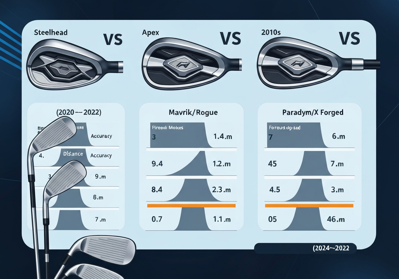 Timeline of Callaway iron generations highlighting key technological milestones