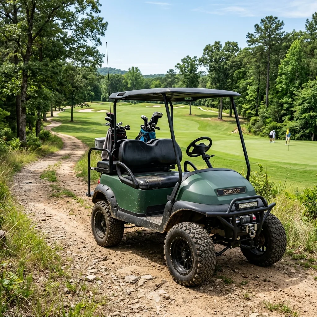 Off-road 4x4 golf cart with lift kit and lithium battery