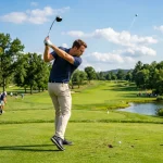 average drive for amateur golfer male main
