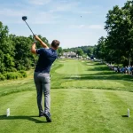 average drive for male golfer main