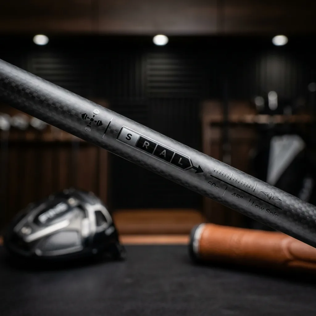 Comparison of weight and flex of driver shafts for seniors during testing - detail