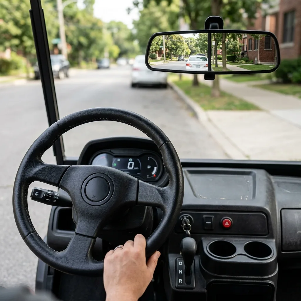 Checklist of safety features for a street legal low speed vehicle - detail