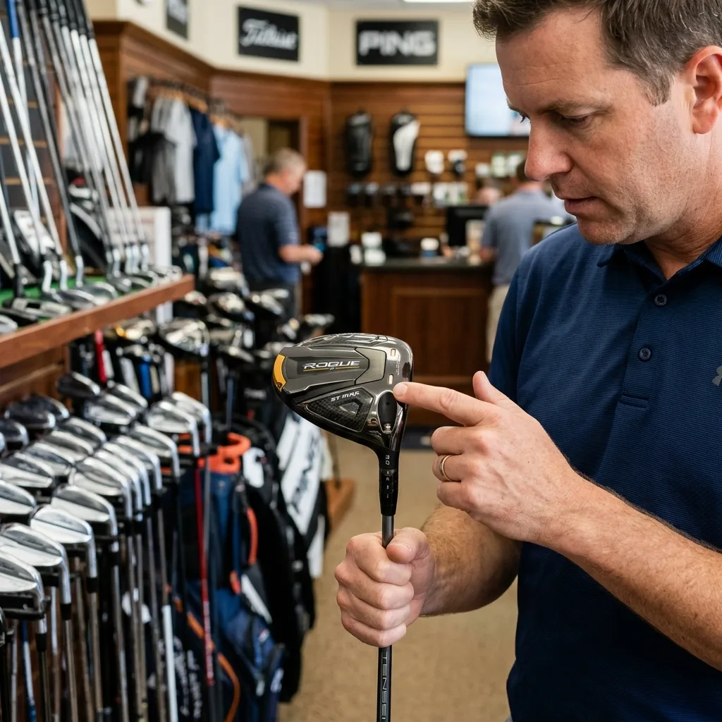 Driver Golf Club For Sale 2 Comparison of different types of shaft flex in golf drivers for the right choice - detail (AI Generated Image)