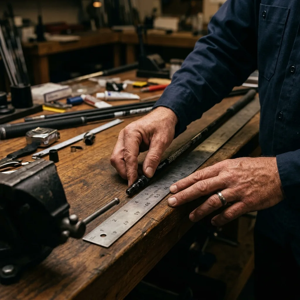 How to take a wrist-to-floor measurement for golf driver fitting - detail