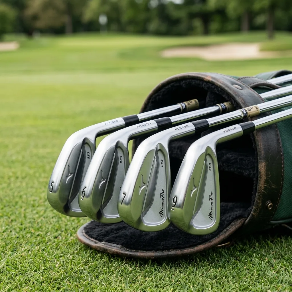 A detailed look at the differences between game improvement and players forged irons - detail (AI Generated Image)